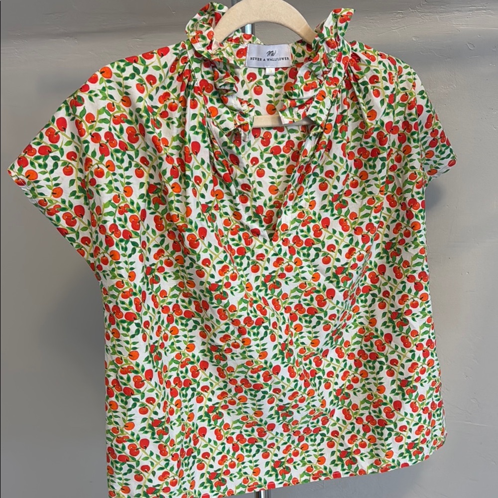 Ruffle Neck Blouse